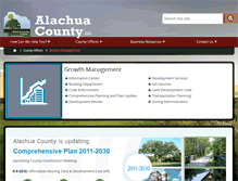 Tablet Screenshot of growth-management.alachuacounty.us
